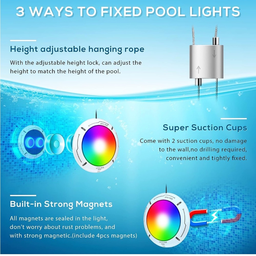 🌈 GT Briter LED Pool Light - Picture 6 of 8